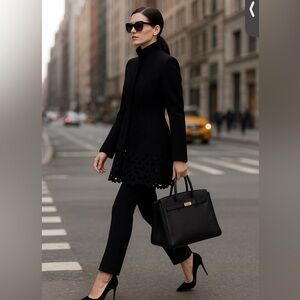 Couture Yumi Eto Wool  & Cashmere Pea Coat Jacket SUPER Rare EU 38 VNTG LUX